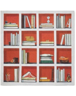 Loro Piana The Foulard Library 90 X 90 - Red