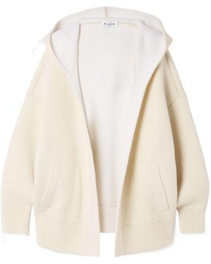 Alaïa Long-Sleeved Sweater - Natural