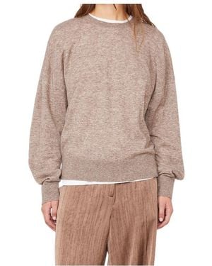 Officine Generale Ribbed Knit Pullover - Natural