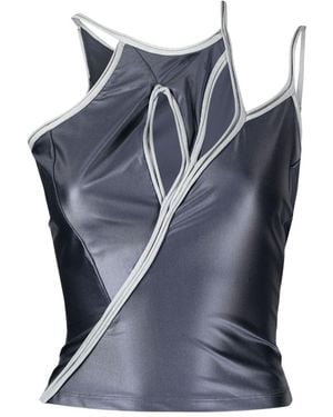 OTTOLINGER Cut-Out Vest Top - Blue
