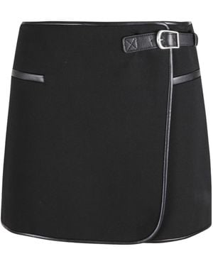 Jonathan Simkhai Wraparound Mini Skirt - Black