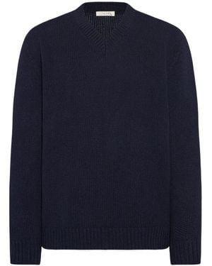 The Row Creed Sweater - Blue
