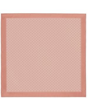 Gucci Laminated Printed Silk Twill Carré - Pink