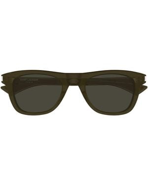 Saint Laurent Square-Frame Sunglasses - Green