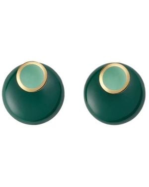 Bottega Veneta Concave Earrings - Green