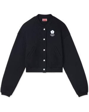 KENZO Boke Flower 2.0 Boxy Teddy Jacket - Blue
