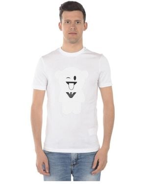 Emporio Armani Round-Necked T-Shirt - White