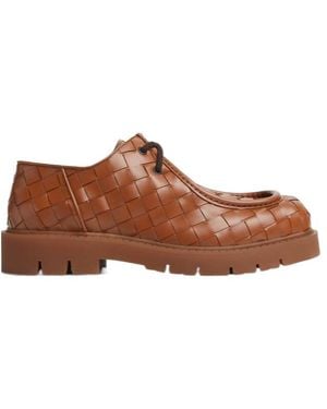 Bottega Veneta Haddock Lace-Up Shoe - Brown