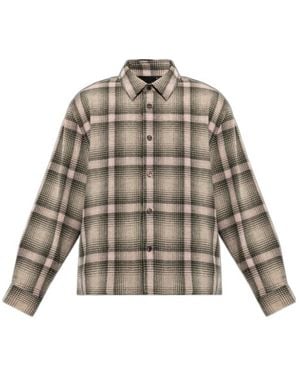 FRAME Plaid Overshirt - Grey
