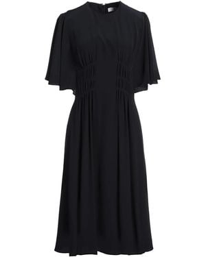 Chloé Round Neck Flared Dress - Black