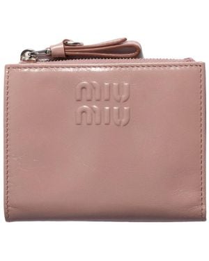 Miu Miu Small Leather Wallet - Pink