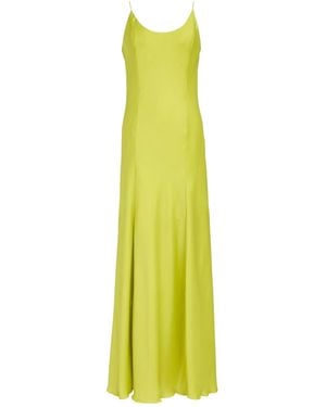 Rag & Bone Satin Halter Dress - Yellow