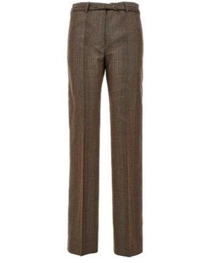 Dries Van Noten Casual Pants With Belt Loops - Brown