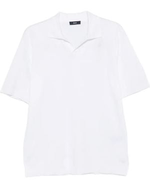 Herno Short-Sleeved Polo Shirt - White