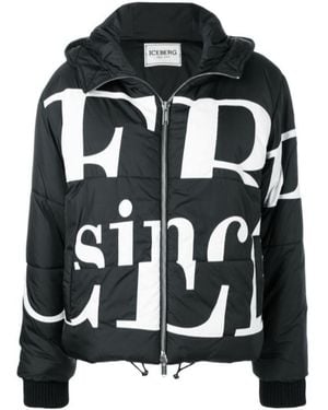 Iceberg Logo Details Cotton Suit - Black