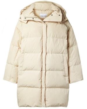Stand Studio Long-Sleeved Hooded Down Jacket - Natural