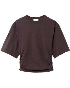 Agolde Shari Ruched T-Shirt - Purple