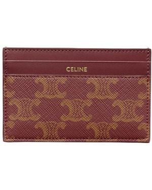 Celine Medium Card Holder - Red