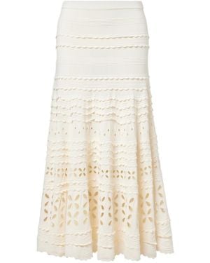 Ulla Johnson Annisa Broderie Anglaise Midi Skirt - White