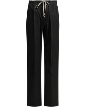 Rick Owens Dietrch Drawstrings Parachute Trousers - Black