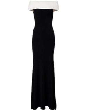 Roland Mouret Off-Shoulder Gown - Black