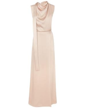 Fendi Tied-Bow Sleeveless Maxi Dress - Natural