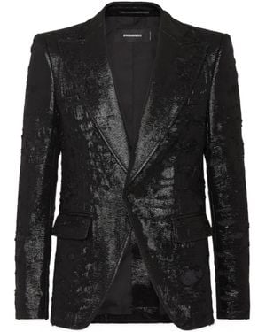 DSquared² Peak-Lapels Blazer - Black