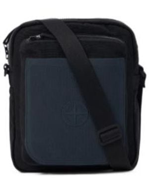 Stone Island Zip Messenger Bag - Black