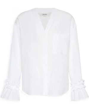 Max Mara Cotton Muslin Shirt - White