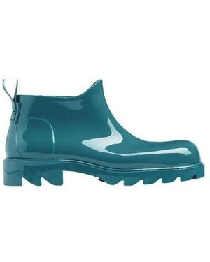 Bottega Veneta Ridged Slip-On Boots - Blue