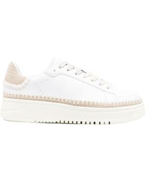 Emporio Armani Platform Trainers - White