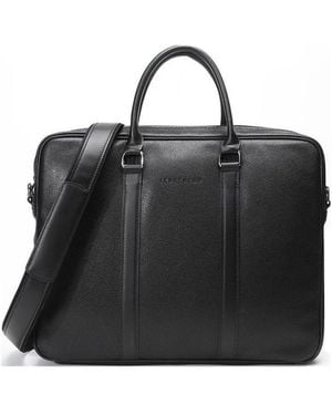Longchamp Le Foulonne Laptop Bag - Black