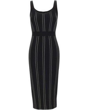 Elisabetta Franchi Origami-Style Knit Dress - Black
