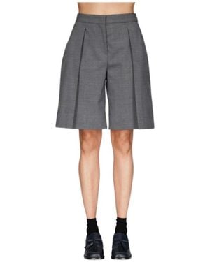 Vivetta Pleated Bermuda Shorts - Gray