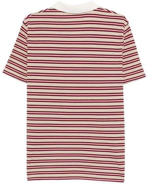 A.P.C. Oscar Striped Polo Shirt - Red