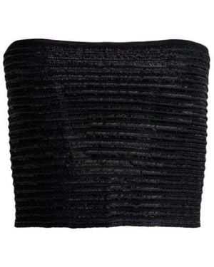 Alaïa Alaïa Top Knitted Corset - Black