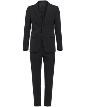Prada Technical Fabric Single-Breasted Suit - Black