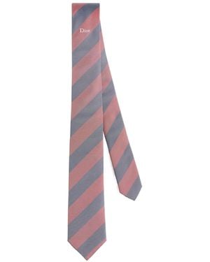 Dior Striped Tie - Purple