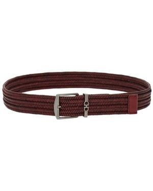 Ferragamo Woven Belt - Brown