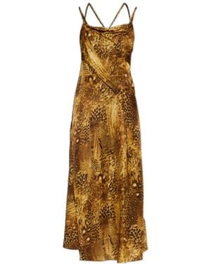 AllSaints Suspender Dress - Metallic