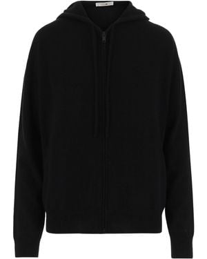 The Row Long-Sleeved Hooded Sweatshirt - Black