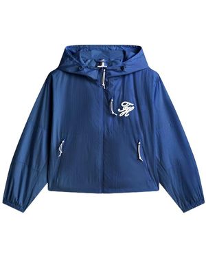 Tommy Hilfiger Long-Sleeved Hooded Jacket - Blue