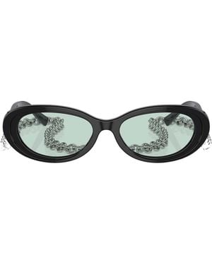 Tiffany & Co. Oval Frame Sunglasses - White