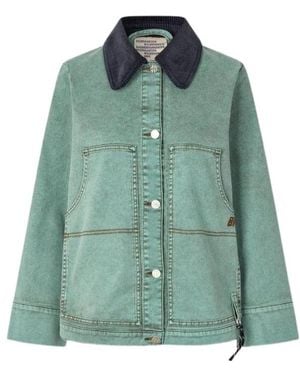 Baum und Pferdgarten Button-Front Long-Sleeve Casual Jacket - Green