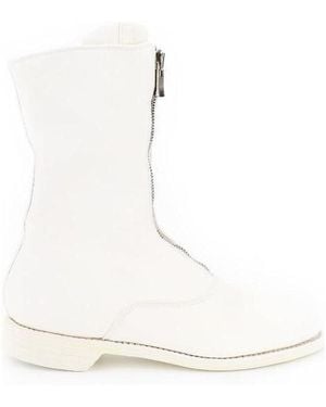 Guidi Round Head Casual Boots - White