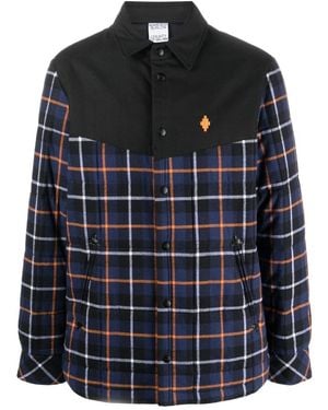 Marcelo Burlon County Of Milan Cross Checked Overshirt - Black