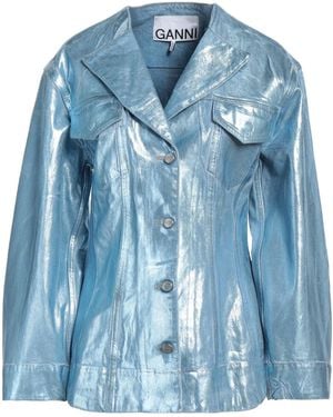Ganni Stylish Medium Denim Jacket - Blue