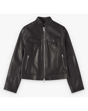 AARON ESH Stand Collar Jacket - Black