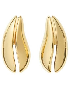 Tory Burch Wave Mini Earrings - Metallic