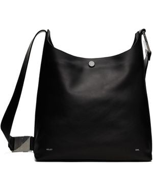 HELIOT EMIL Mantica Snap-Button Shoulder Bag - Black